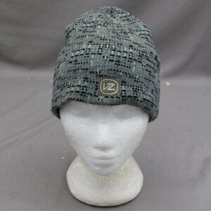 Retro Snowboard Toque- Von Zipper Grey and Black Square Pattern - Adult One Size